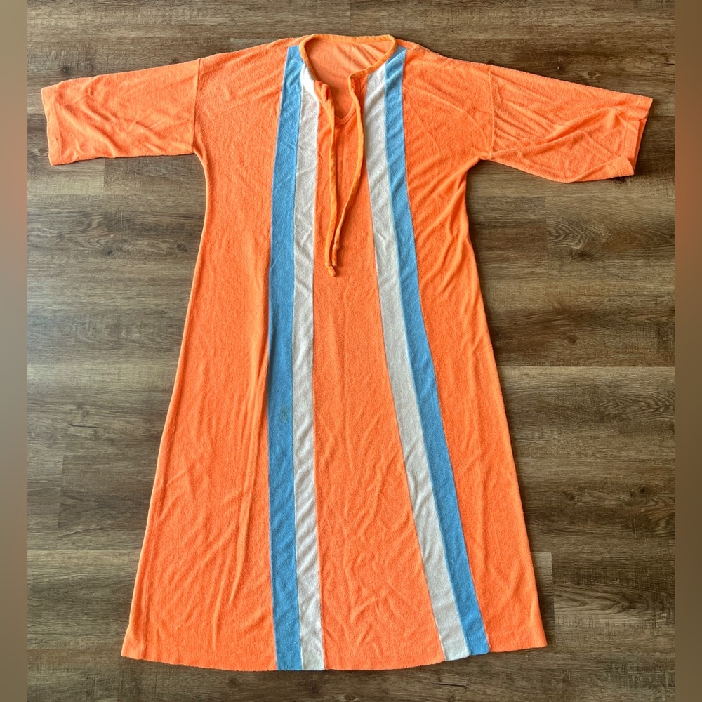 Vtg 1960’s Terry Cloth Cover Up
